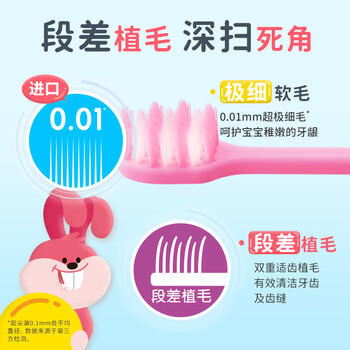 狮王(lion)细齿洁儿童牙刷宝宝牙刷6-12岁3支装新老包装随机 商品图1