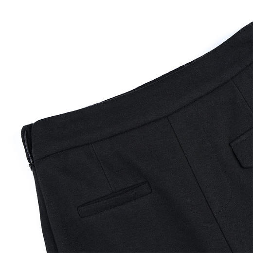 QYM 66923-Y气质半身裙加厚毛呢A字裙高腰包臀开衩一步裙 商品图3