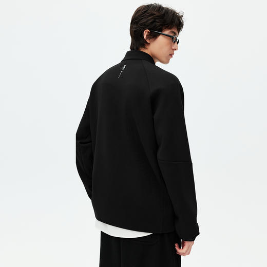 NPC潮牌立体剪裁半开襟拉链卫衣长袖宽松男秋季上新NP58ST25 商品图3