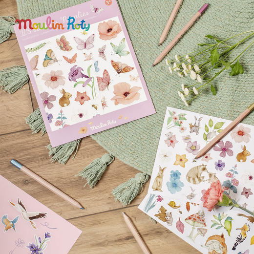 Moulin Roty 12色寰宇动物主题彩铅 适合3岁以上 高质量美术工具 寰宇动物系列 法国品牌-719101 商品图10