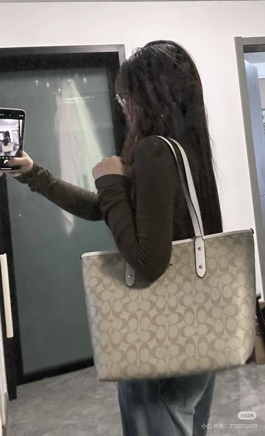 D102055一年四季都可以用！单面拉链款托特包购物袋 商品图5