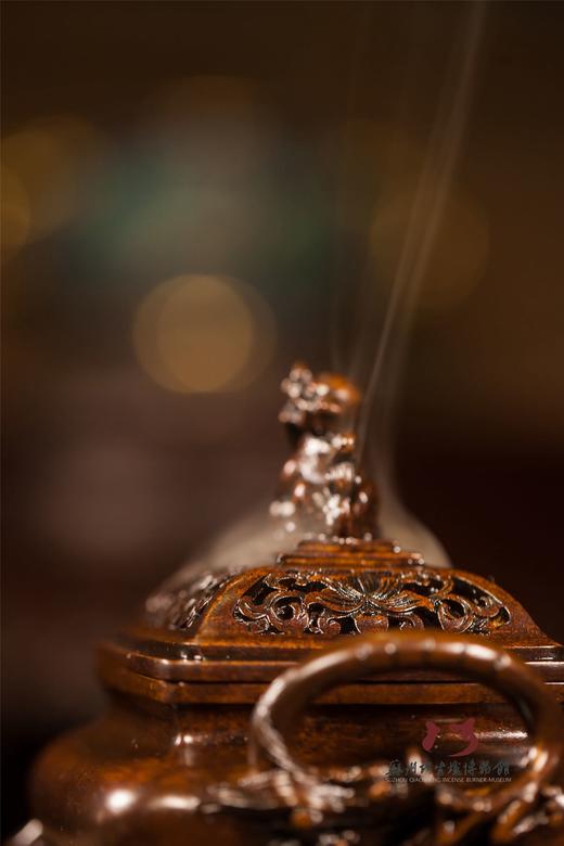 陈巧生制  螭龙耳猴足熏炉 香炉铜炉摆件 商品图3