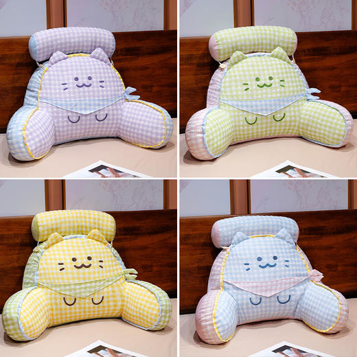 自然醒方巾喵格子拥抱式腰靠QYL 商品图7