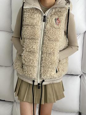 蒙口 25新款 经典Teddy泰迪连帽休闲女士羽绒马甲