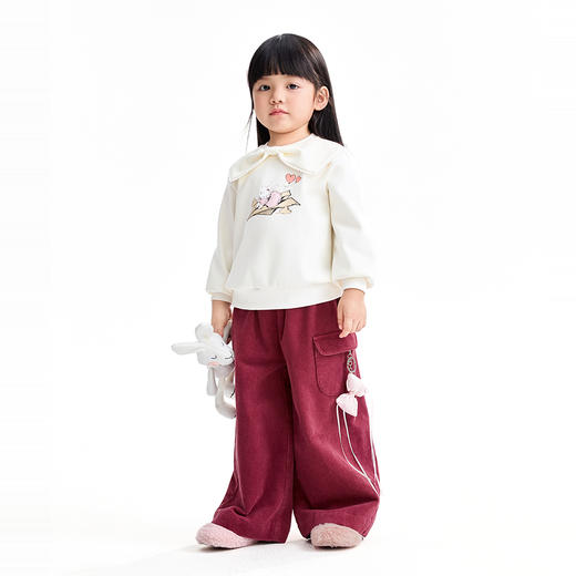 【实体店同款】女童全腰梭织夹裤冬季新款安奈儿童装XG546014 商品图5