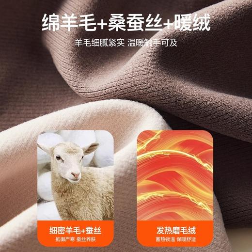 【买一送一 轻暖羊毛蚕丝背心】绵羊毛桑蚕丝保暖背心带胸垫一体磨毛德绒无痕内穿打底内衣美背女秋冬 商品图4