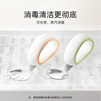 英氏（YEEHOO）宝宝学吃饭训练叉勺婴儿学习自主进食辅食勺儿童勺子餐具叉子 商品图5