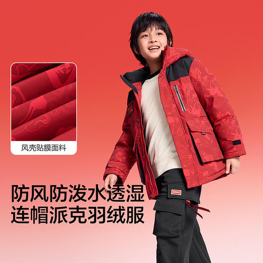【balaOne】巴拉巴拉童装儿童羽绒服男女童2025新款春防护拜年服 商品图3