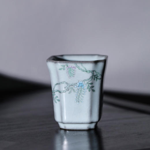 官窑/庚子宋青/润华杯（萦萦花影） 商品图0