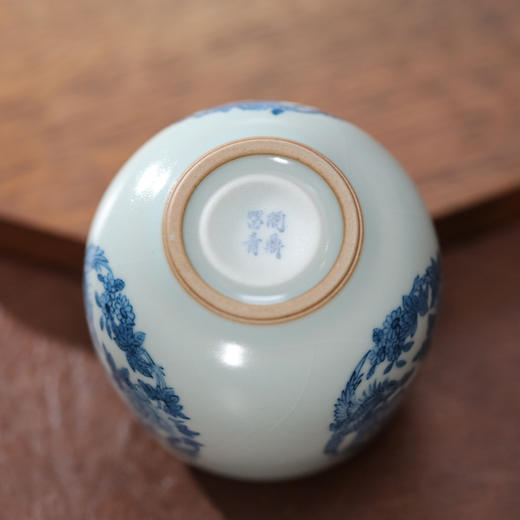 问鼎留青/天青/金钟杯（丹花引凤） 商品图2
