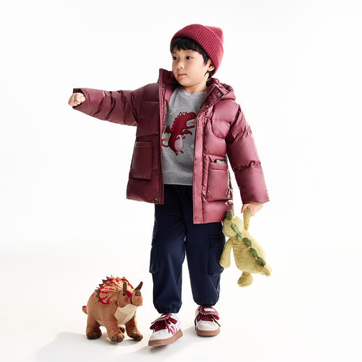 【实体店同款】男童中长款羽绒服冬季新款安奈儿童装XB545064 商品图6