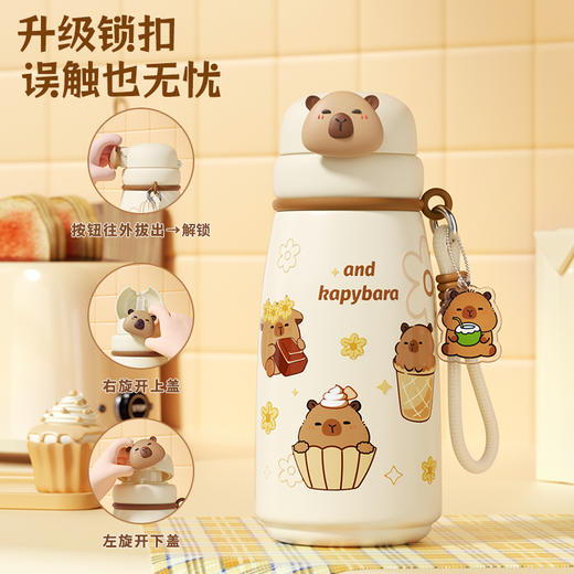 杯趣316不锈钢保温杯卡皮巴拉家族全系列水杯 商品图3