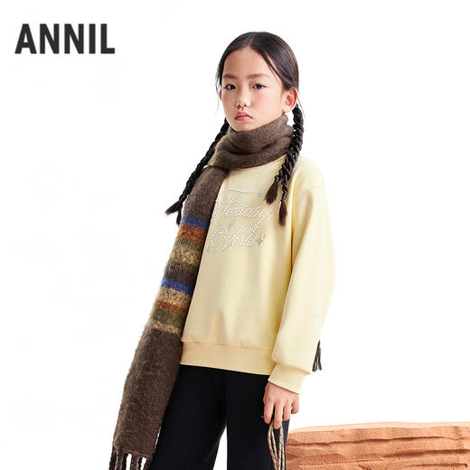 【实体店同款】女童圆领长袖卫衣冬季新款安奈儿童装AG541419 商品图2