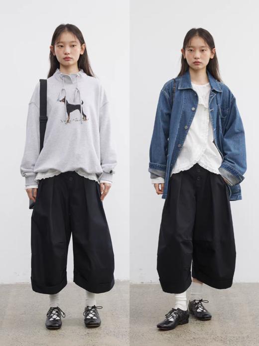 步履不停/5C11281C/立体花边不规则斜襟暗纹提花肌理衬衫 商品图3