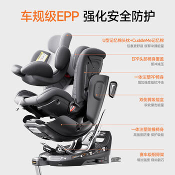 惠尔顿（Welldon）智转PRO儿童安全座椅0-7岁i-Size物理通风散热新生婴儿宝宝汽车用 商品图2