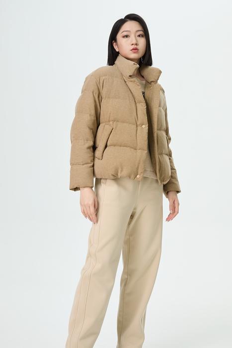 水淼2025冬新款保暖时尚气质休闲加厚羽绒服1829 商品图0