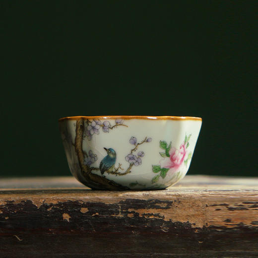 问鼎汝瓷天青/老款/小五行杯（鸟语花香） 商品图0