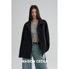 MAISON CECILE 两色|桑蚕丝羊毛宽松立裁短款显比例翻领毛呢大衣 商品缩略图3