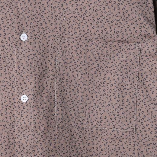 26746SDSA男士秋冬新款痞帅男装韩版潮牌豹纹纽扣翻领长袖衬衫百搭时尚 商品图3