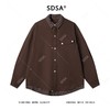 26178SDSA男士秋冬新款痞帅男装高街拼接格子翻领假两件衬衫百搭时尚 商品缩略图0