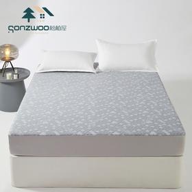 松植屋空气层防水床笠 内置TPU防水层，阻挡液体渗透，表面空气层结构，透气不闷汗