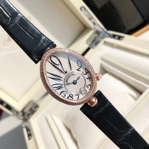 SH008-宝玑那不勒斯皇后36mm自动机械机芯 美洲鳄鱼皮表带（SH） 商品图5