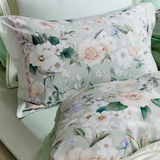 【自提】富安娜床单四件套翠涟漪标准绿【A31】 商品图6