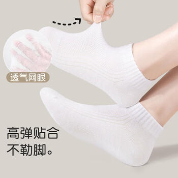 芭比儿童袜子女童短袜春秋男童棉袜薄款白色女孩学生百搭网眼白袜 商品图1
