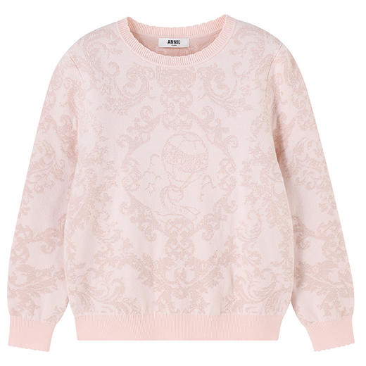 【实体店同款】女童长袖针织衫冬季新款安奈儿童装AG544050 商品图5