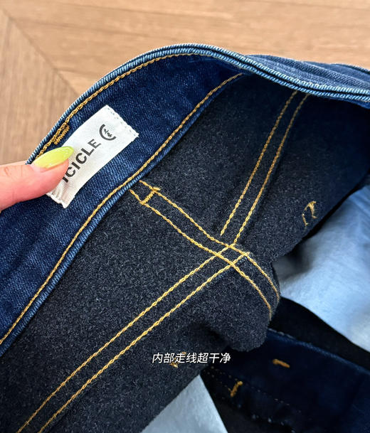 ic小禾经典款升级火山岩磨毛加绒牛仔裤 商品图7