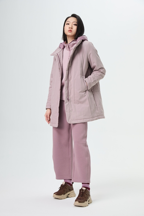 【店长爆款推荐】水淼2025冬新款超显瘦休闲中长假两件棉服1665