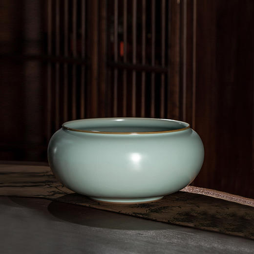 问鼎汝瓷/鼎峰系列/天青辛丑/精工款/大水缸 商品图0