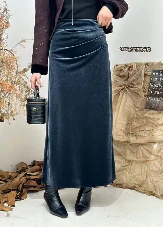 Q49017#丝绒长裙 商品图2