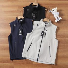 D102026秋季情侣款立领软壳户外休闲防水防风马甲背心