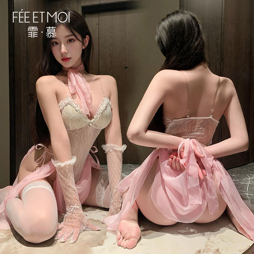 【情趣内衣】霏慕 花漾悸动芭蕾垂荡连体衣ZY141 商品图8