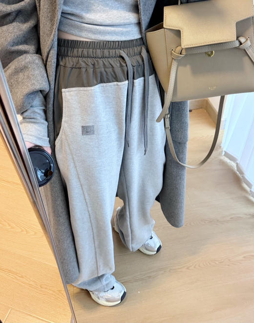 acne裤王拼接双腰运动裤卫裤 商品图1