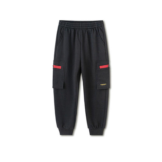 【balaOne】巴拉巴拉童装儿童裤子男童2025年新款春秋加绒慢跑裤 商品图4