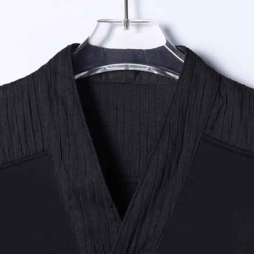 SDSA男士秋冬新款痞帅男装舒适拼接纽扣V领卫衣百搭时尚开衫外套 商品图1