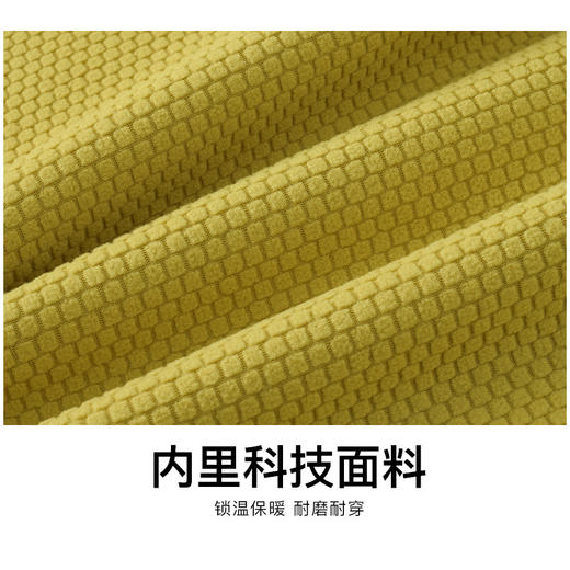 【积能】3.0方格绒软壳冲锋衣男女款连帽保暖秋冬户外跑步运动防风外套 商品图3