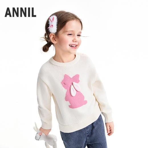 【实体店同款】女童圆领针织衫冬季新款安奈儿童装XG544005 商品图2