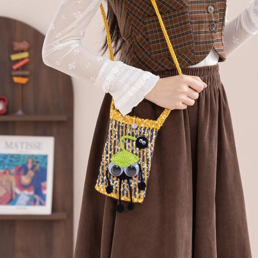 苏苏姐家亮闪手机包手工diy编织钩针毛线团自制包包材料包 商品图1