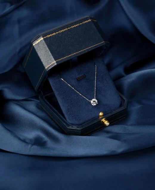 伽罗 JALO N1款VVS级D色10K金圆裸钻吊坠项链-定制链接-下单后20天左右发货 商品图2