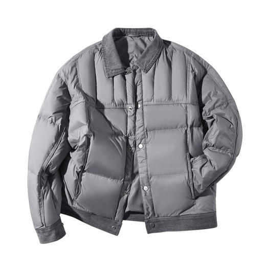 gxg.jeans男装 多色牛仔拼接保暖翻领羽绒服外套 25年冬新品 商品图1