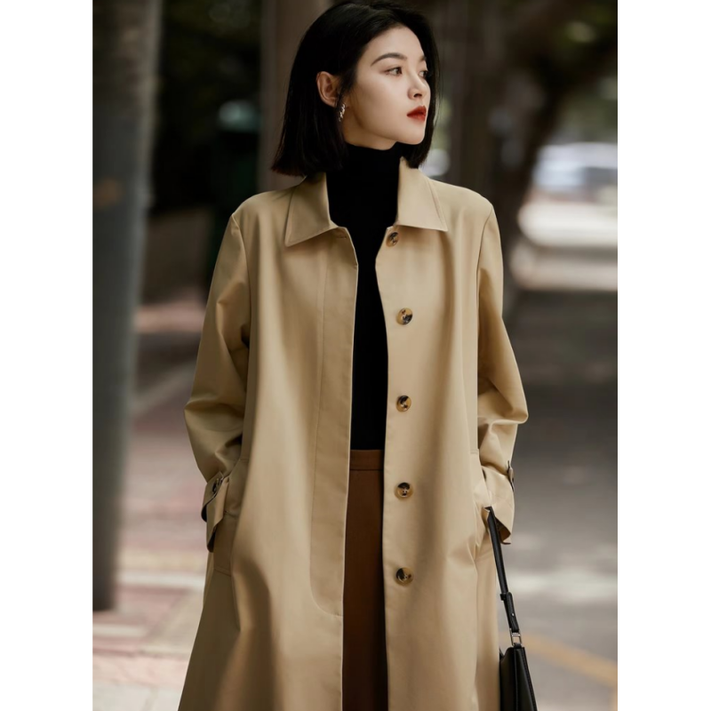  HERA CHOLE赫拉 纯棉廓形风衣外套 上身显瘦、潇洒不压身高，气场十足，设计独特，包容性好