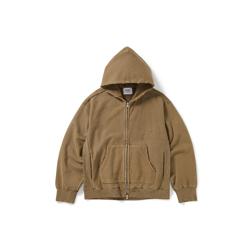 PRIMEE 水洗破坏加工连帽卫衣