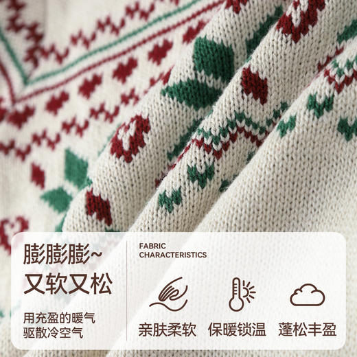 女童圆领长袖针织衫冬季新款安奈儿童装EG544639 商品图3