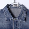 SDSA男士秋冬新款痞帅男装美式设计感口袋磨破翻领牛仔夹克外套 商品缩略图1