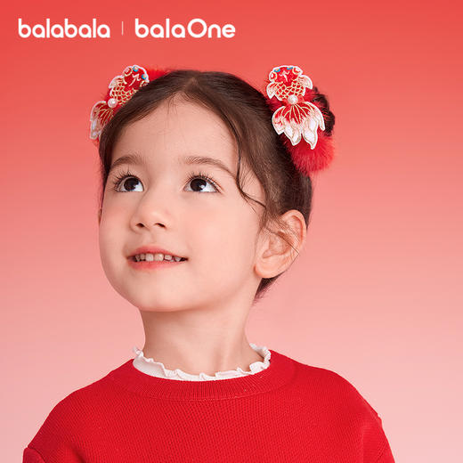 【balaOne】巴拉巴拉儿童饰品女童对圈2025年新款冬装小童可爱萌 商品图2