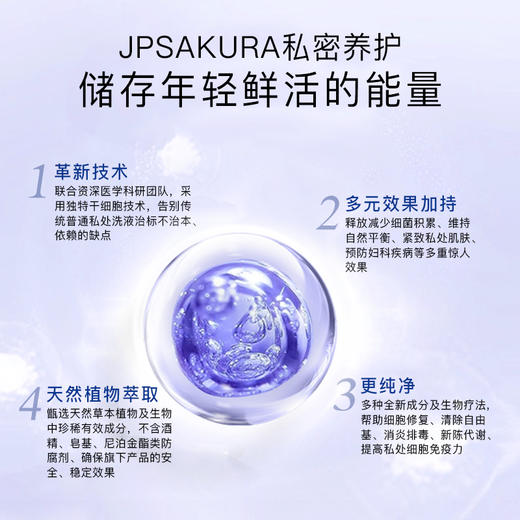 【清仓好价】日本樱花私密精华女性紧致修复私处护理液1号紧致/2号消yan/3号抗hp薇（效期至26.7） 商品图5