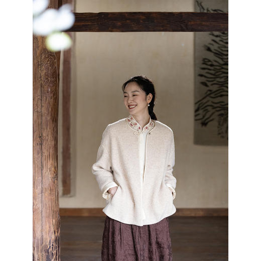 牧衣游原创羊毛混纺羊羔毛毛呢外套 福利款 锦瑟云集不支持会员折 商品图1